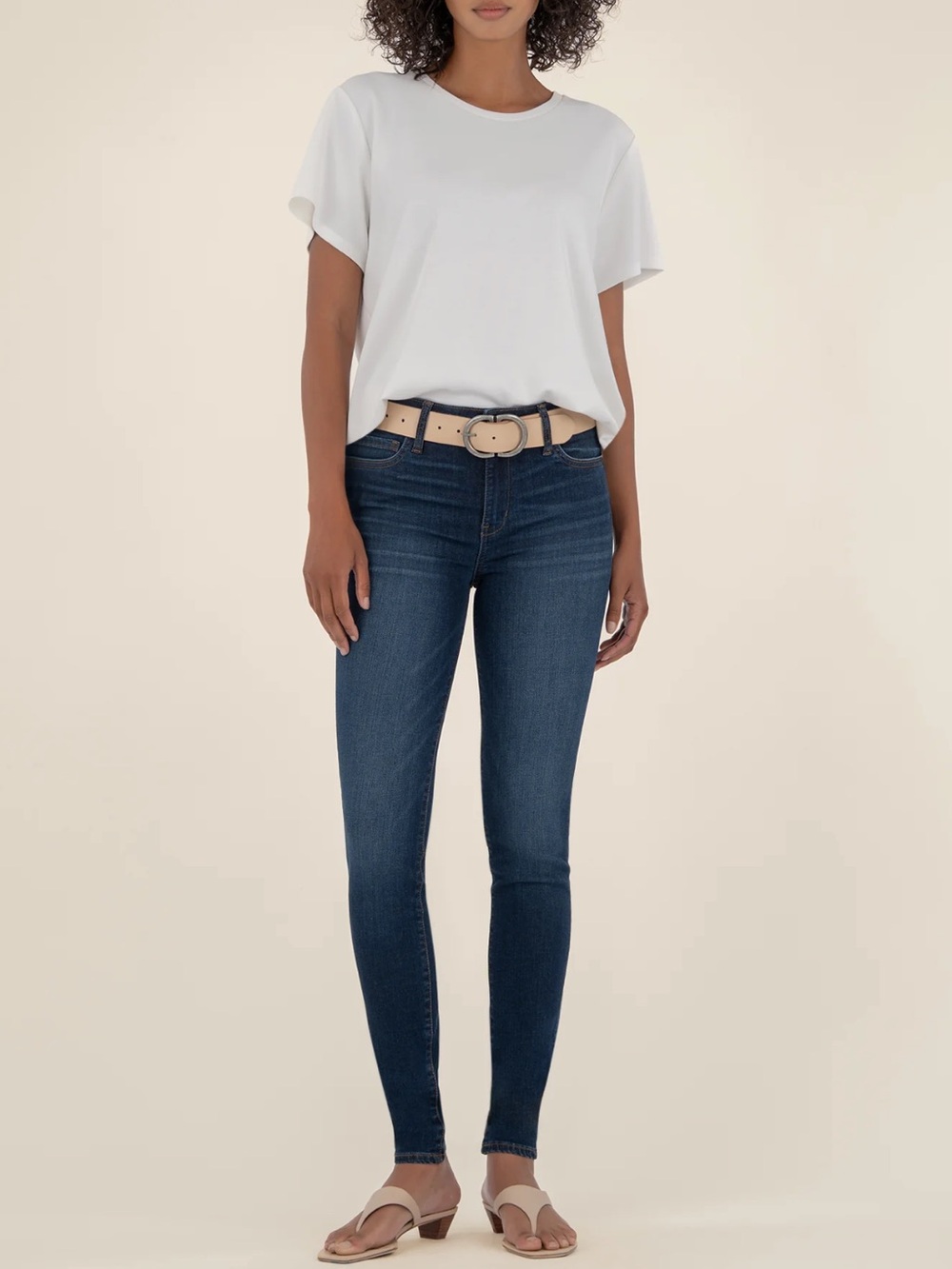 Kut from the Kloth Dark Wash Skinny Jeans - Indigo Blue